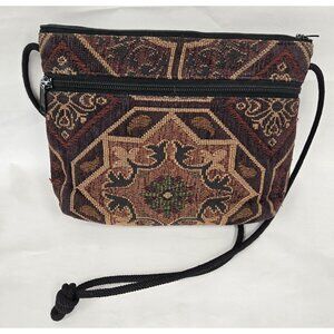 Danny K of Beverly Hills Boutique Small 10in Tapestry Crossbody Bag